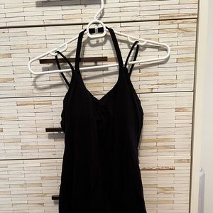 Lululemon size 4 black strappy back support tank
